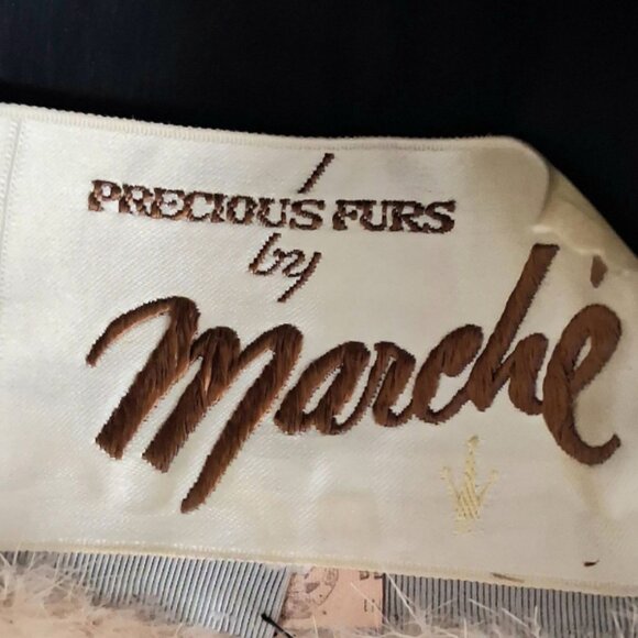 Vintage 1960s Furs by Marche Beige/Cream Mink Rolled Brim Pillbox Hat - Picture 7 of 8